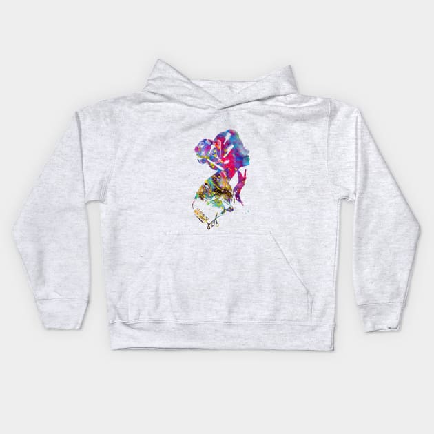 Hair Salon Art Kids Hoodie by erzebeth